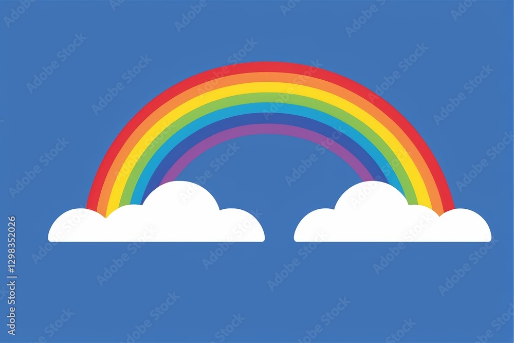 a close up of a rainbow with clouds in the sky a close up of a rainbow with clouds in the sky