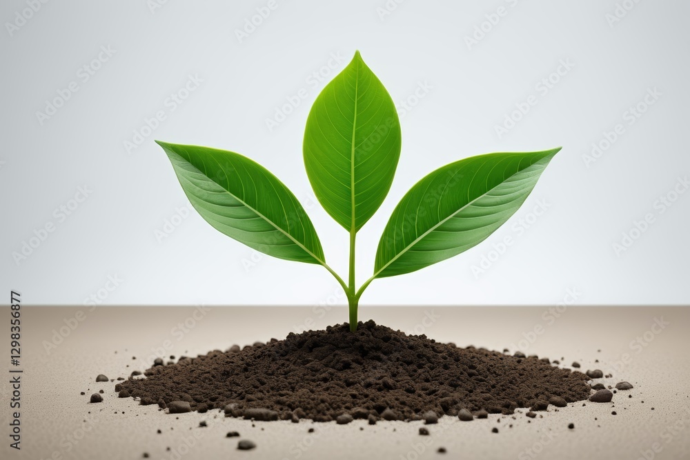 there is a small plant that is growing out of the ground there is a small plant that is growing out of the ground