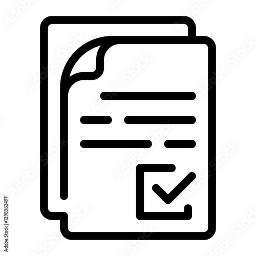 terms and conditions line icon