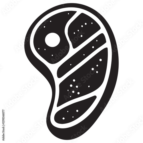 Juicy Steak Texture Vector Illustration Great for Restaurant Menus