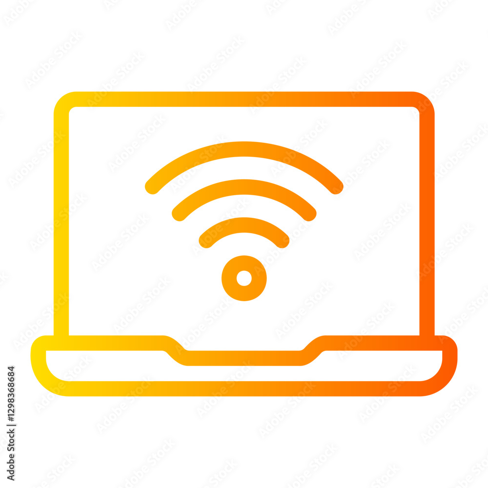 wifi gradient icon wifi gradient icon