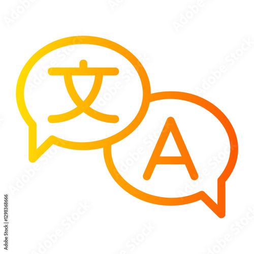 translation gradient icon