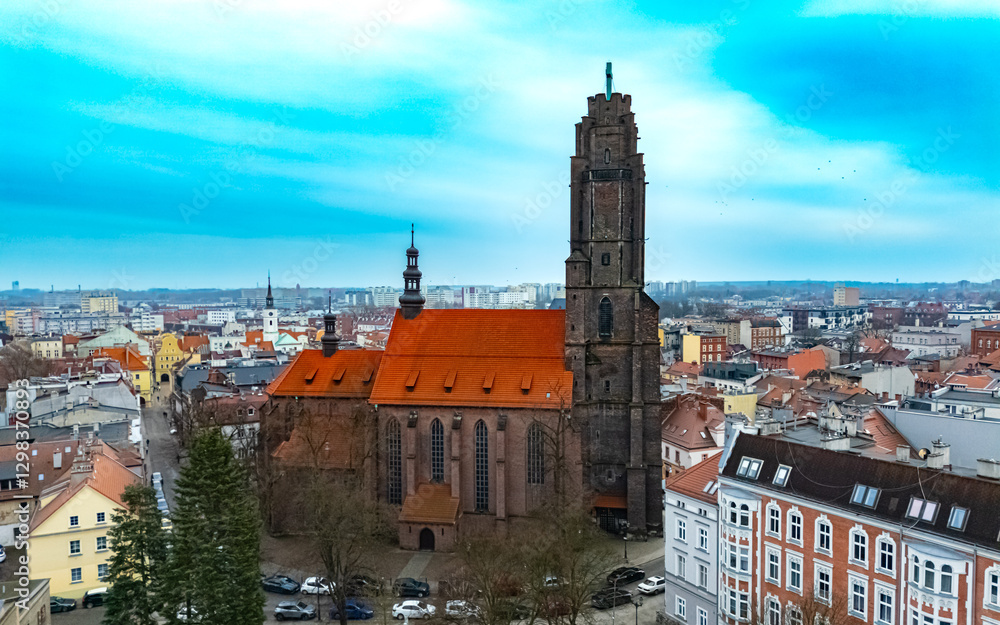 Obraz premium All Saints church in Gliwice, Upper Silesia, Poland