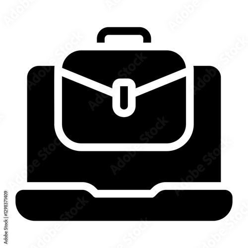 online business glyph icon