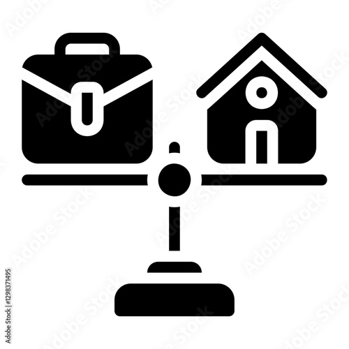 work life glyph icon