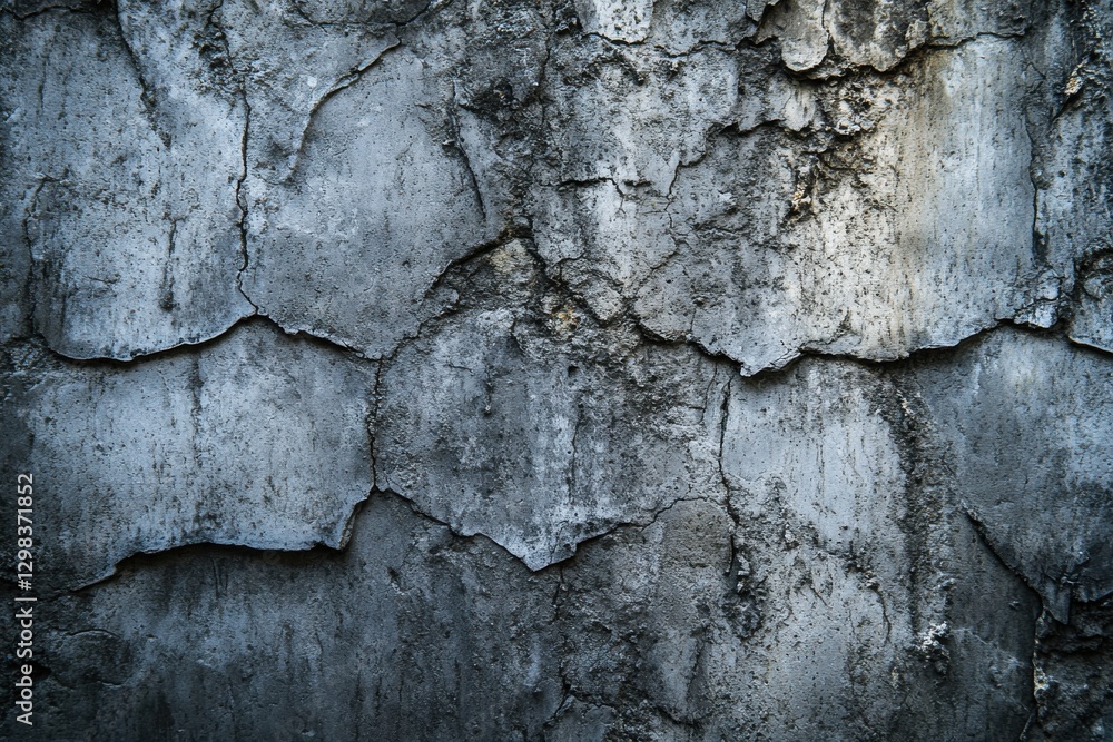 Obraz premium Cracked and Weathered Concrete Wall Texture for Background Use