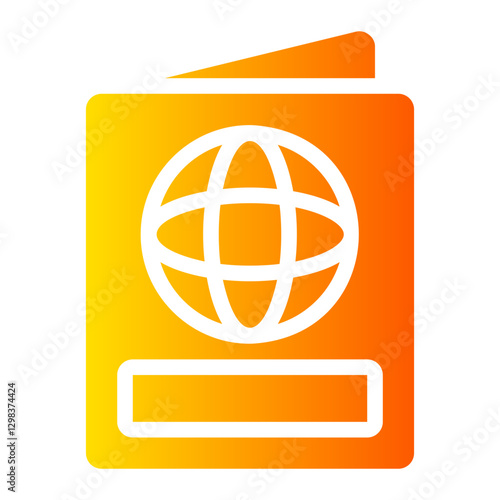 passport gradient icon