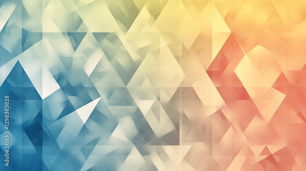 Obraz premium Geometric Pattern Triangles Scene with Triangles with Pattern