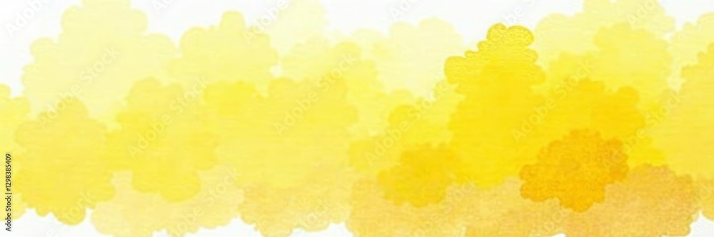 Fototapeta premium Soft yellow watercolor gradient, subtle brush marks, painted, organic
