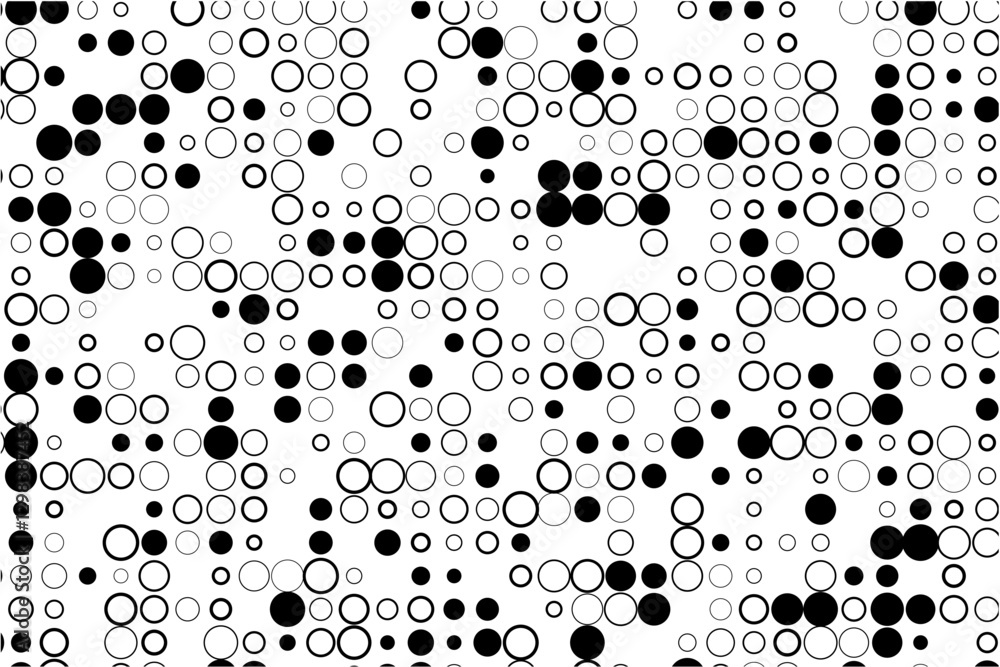 Minimalist design of circle grid with gaps and fills Minimalist design of circle grid with gaps and fills