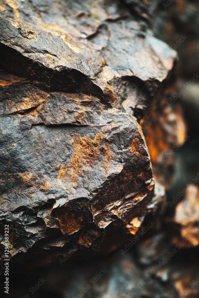 A close-up view of a rock with a small insect sitting on it A close-up view of a rock with a small insect sitting on it