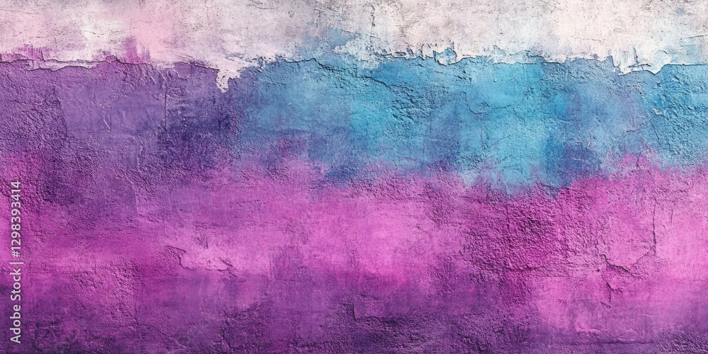 Obraz premium Textured wall displays a gradient of pink purple and blue
