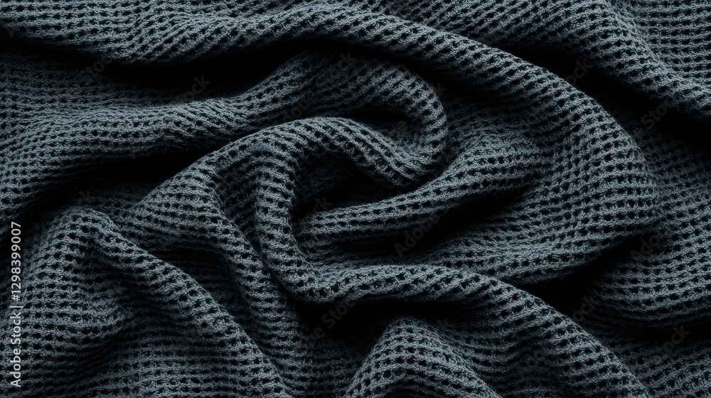 Naklejka premium Textured Dark Fabric Background for Design and Textile Projects