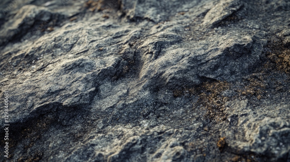 A close-up of a rock with a bird perched on top A close-up of a rock with a bird perched on top