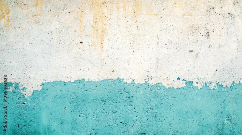 Textured Wall with Blue and Yellow Tones for Background Design Textured Wall with Blue and Yellow Tones for Background Design