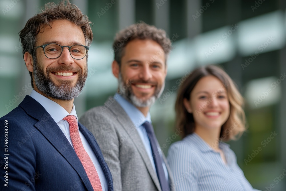 Team of Business Professionals Standing Together Team of Business Professionals Standing Together