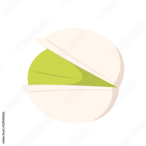 Pistachio cartoon vector isolated. Pistachio icon. Vector illustration. Isolated.
