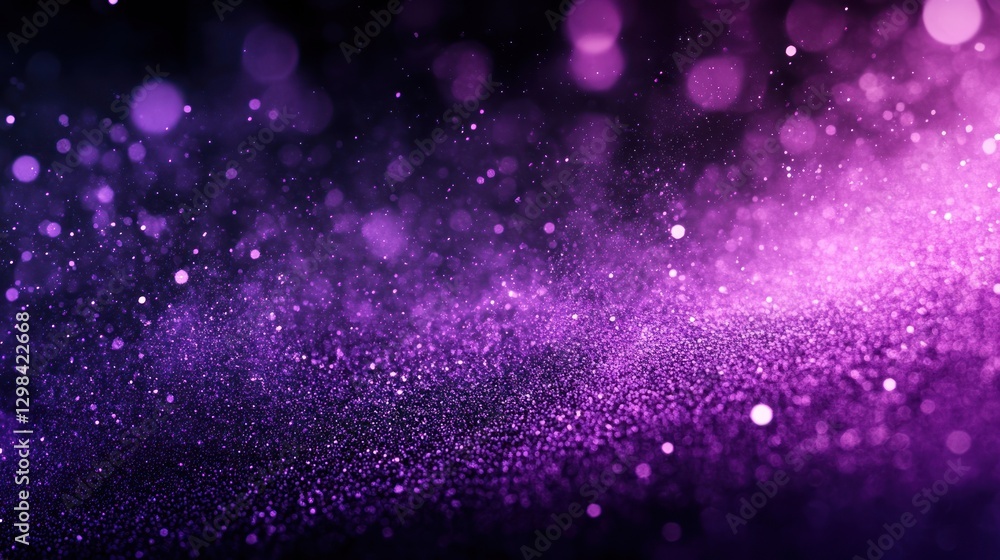 Purple Glitter Galaxy: A Sparkling Abstract Background Purple Glitter Galaxy: A Sparkling Abstract Background