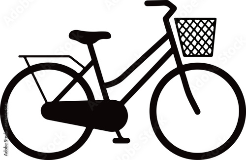 bicycle on white background