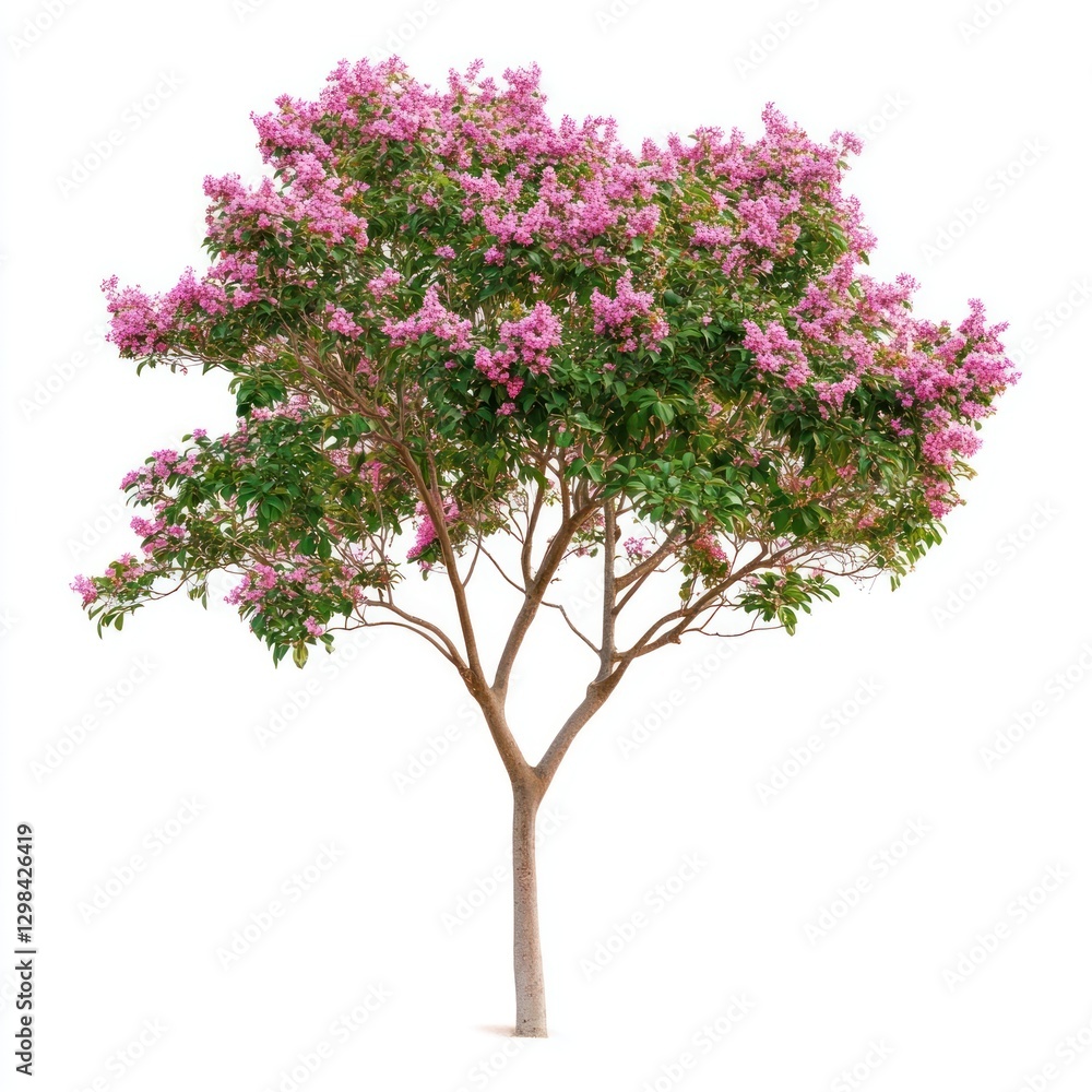 Fototapeta premium Crape myrtle tree flowers flowering botanical.