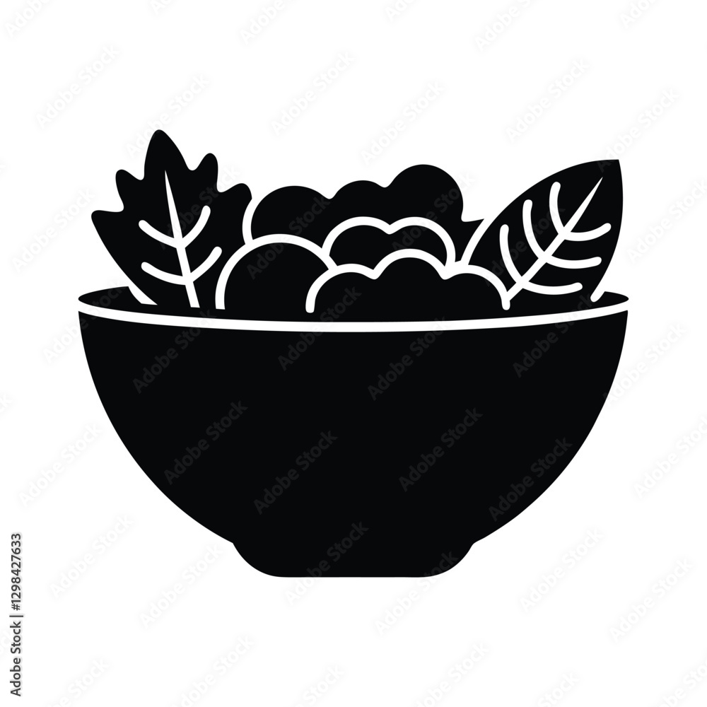 vector illustration of a bowl of vegetables vector illustration of a bowl of vegetables