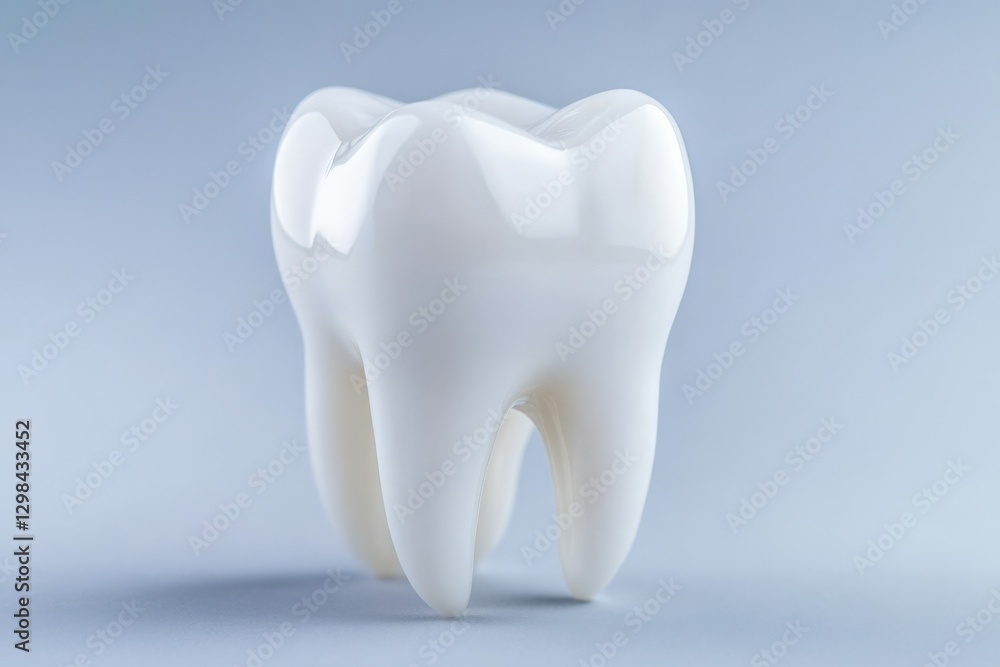 single molar tooth on blue background single molar tooth on blue background