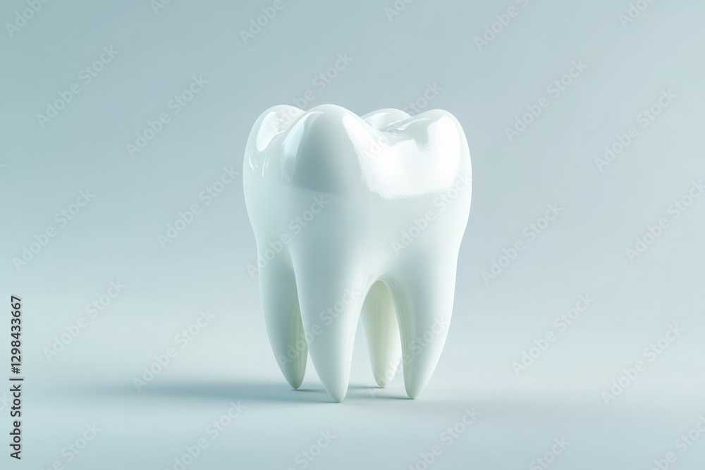 Isolated Clean White Molar Tooth Isolated Clean White Molar Tooth
