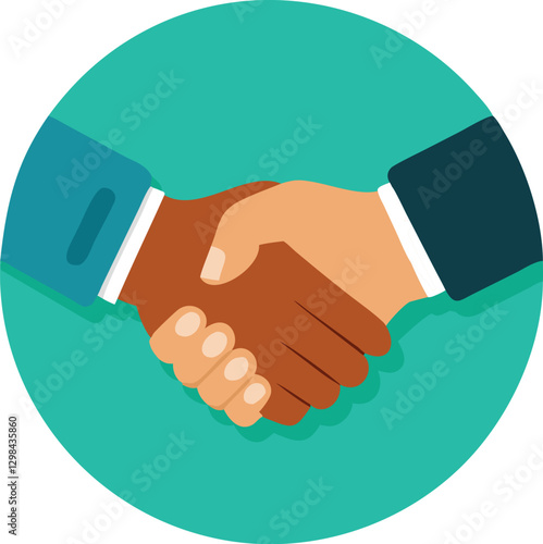 Handshake icon. Shake hands, agreement, good deal, partnership concepts.