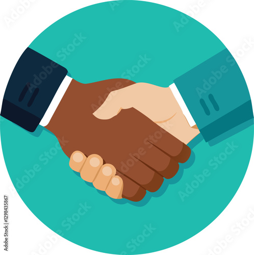 Handshake icon. Shake hands, agreement, good deal, partnership concepts.