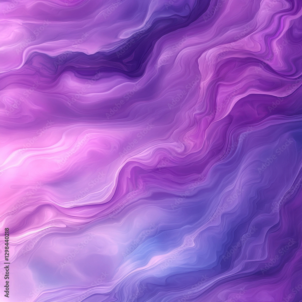 Obraz premium Soft purple waves flow with a silk-like texture