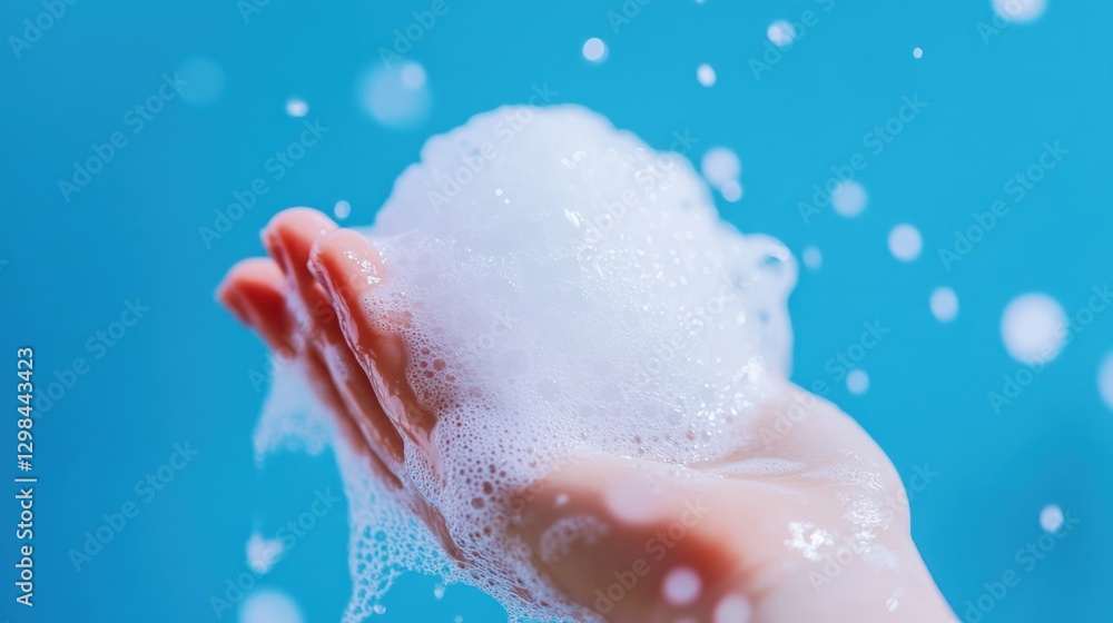 Hand Washing with Foaming Soap for Hygiene Hand Washing with Foaming Soap for Hygiene