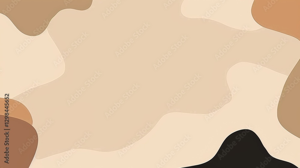 Abstract beige and brown shapes background Abstract beige and brown shapes background