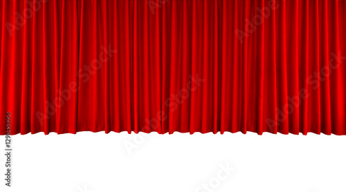 Red curtains PNG transparent.