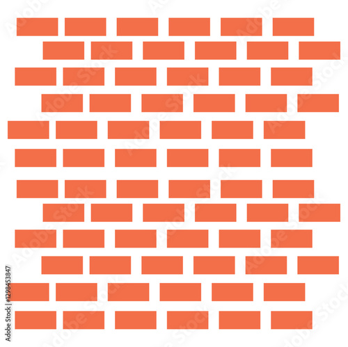 rick wall vector, seamless pattern drawing. random brick. texture interior background line art. set of graphics elements drawing for architecture and