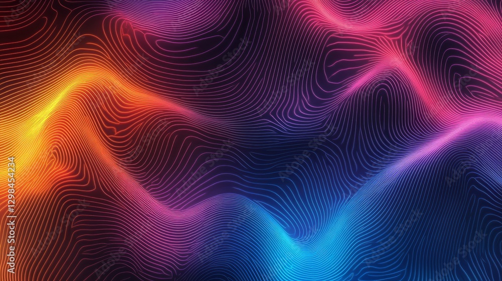 Obraz premium Abstract Background Glowing View with Background with Cool