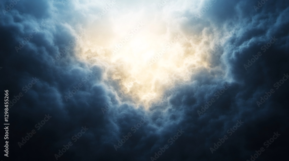 Fototapeta premium digital transparency with misty radiant depth