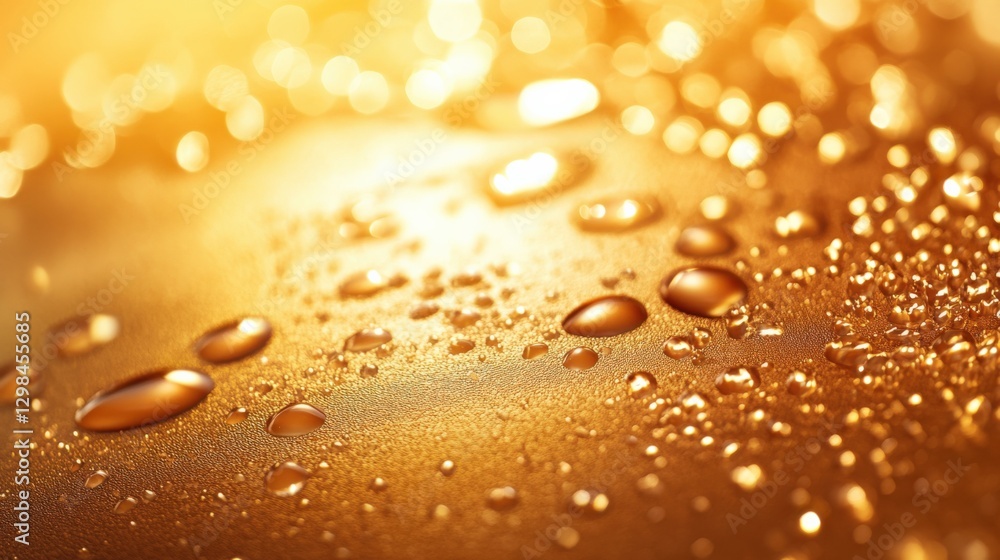 golden water droplets background golden water droplets background