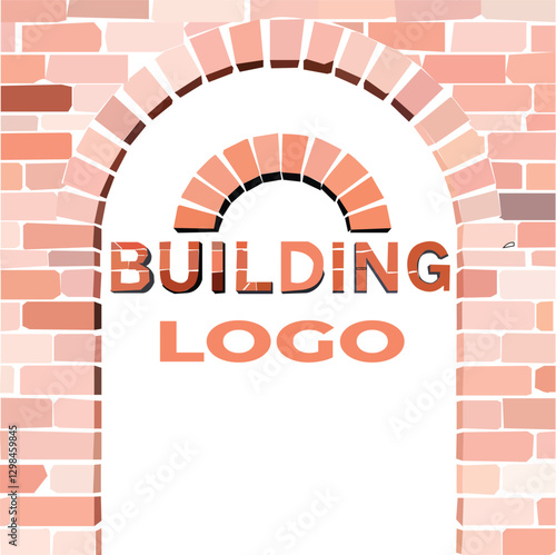 A Decorative Brick Archway Logo for a Building Company.