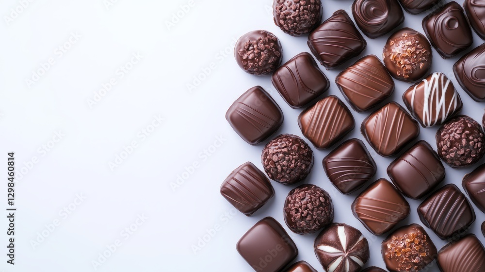 Chocolate Candy Pile Scene with White with Candy with Pile Chocolate Candy Pile Scene with White with Candy with Pile