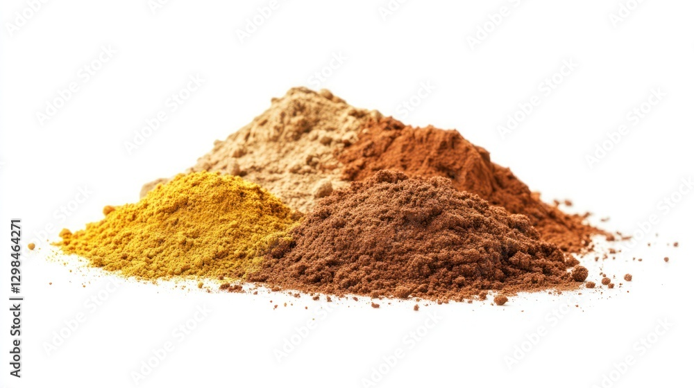 Aromatic Spice Blend: Turmeric, Ginger, and Cocoa Powder Aromatic Spice Blend: Turmeric, Ginger, and Cocoa Powder