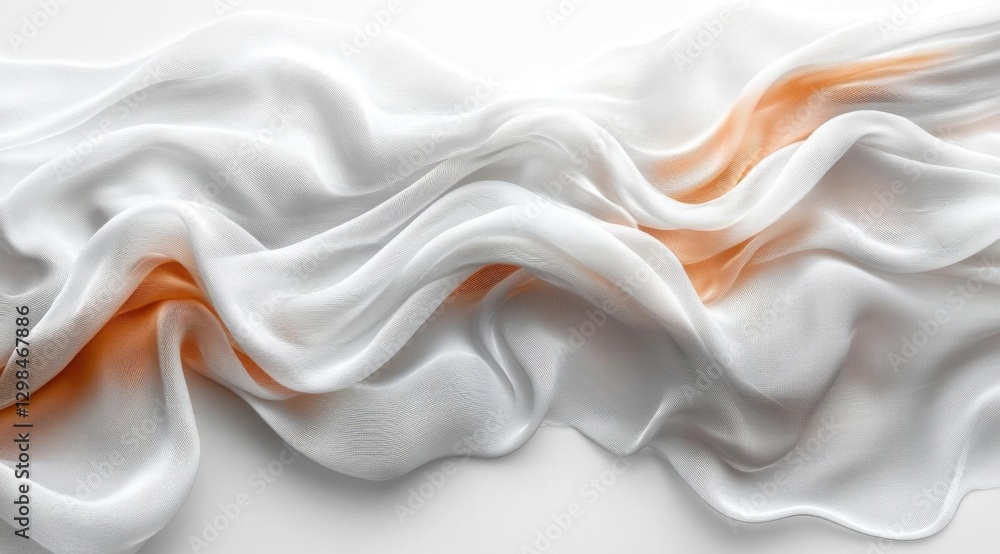 Flowing Textile in Air – Isolated High-Quality Stock Image Flowing Textile in Air – Isolated High-Quality Stock Image