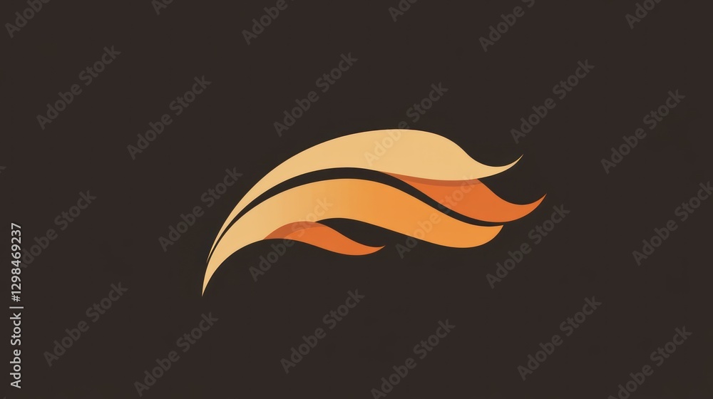 Fototapeta premium Abstract fire logo design