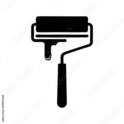 paint roller vector illustration