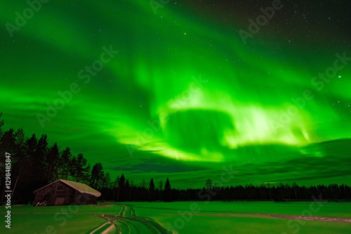Fotografie Aurora Borealis / Northern Lights in North Finland