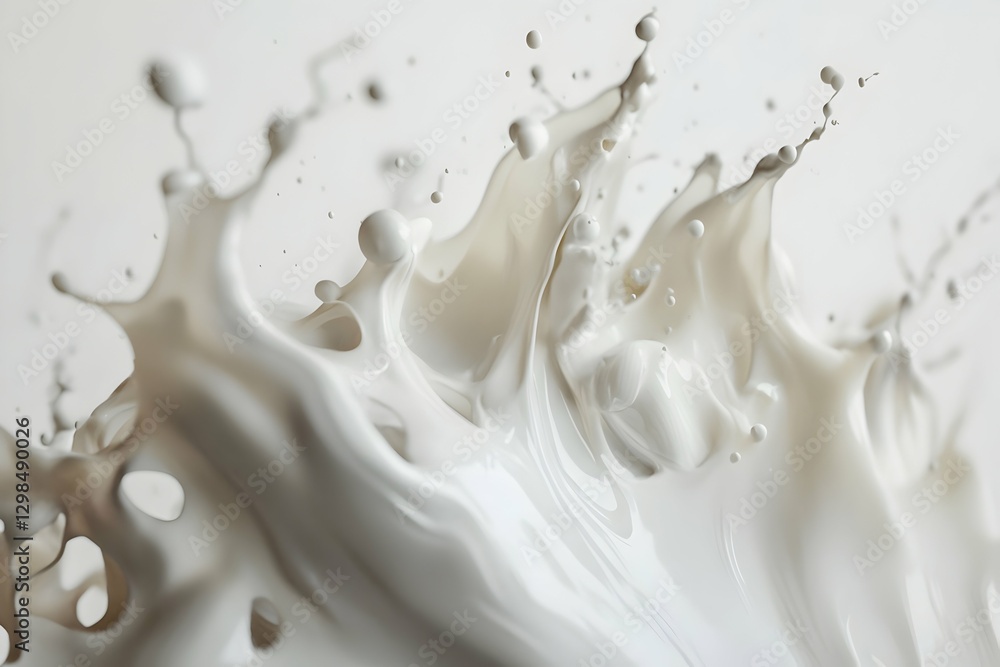 Abstract fluid art, neutral color palette, white background, paint splashes, fluid shapes, dynamic composition Abstract fluid art, neutral color palette, white background, paint splashes, fluid shapes, dynamic composition