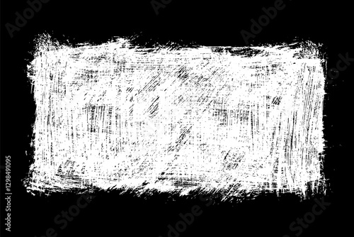 Obraz na płótnie Grunge frame border. Vector paint texture. w salonie