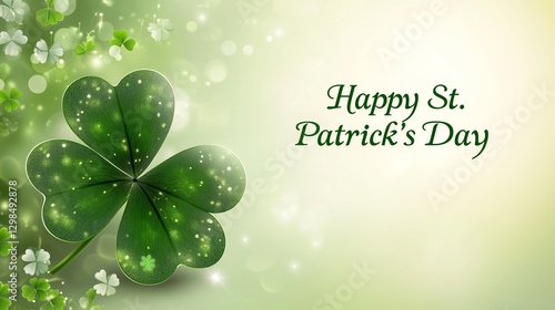 Wallpaper Mural Happy Saint Patricks day, Irish holiday with leprechaun gold on green background. Ireland festival symbol of lack. Shamrock , top hat, beer and coins. Torontodigital.ca