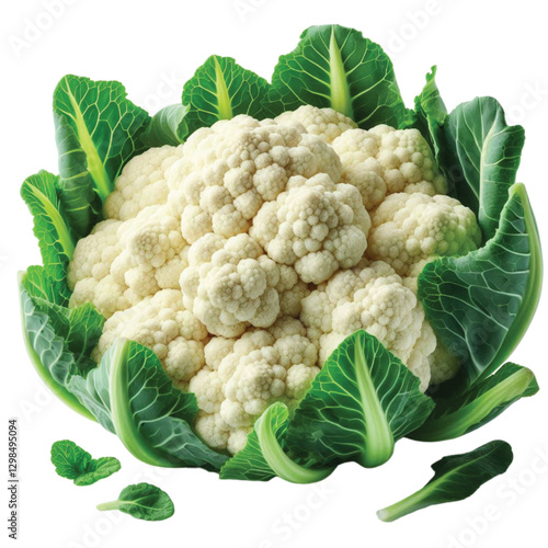 cauliflower isolated on white
