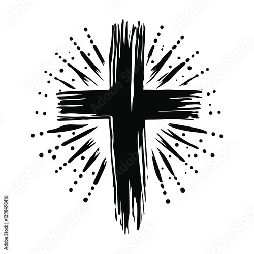 Vector Illustration for Ash Wednesday Concept