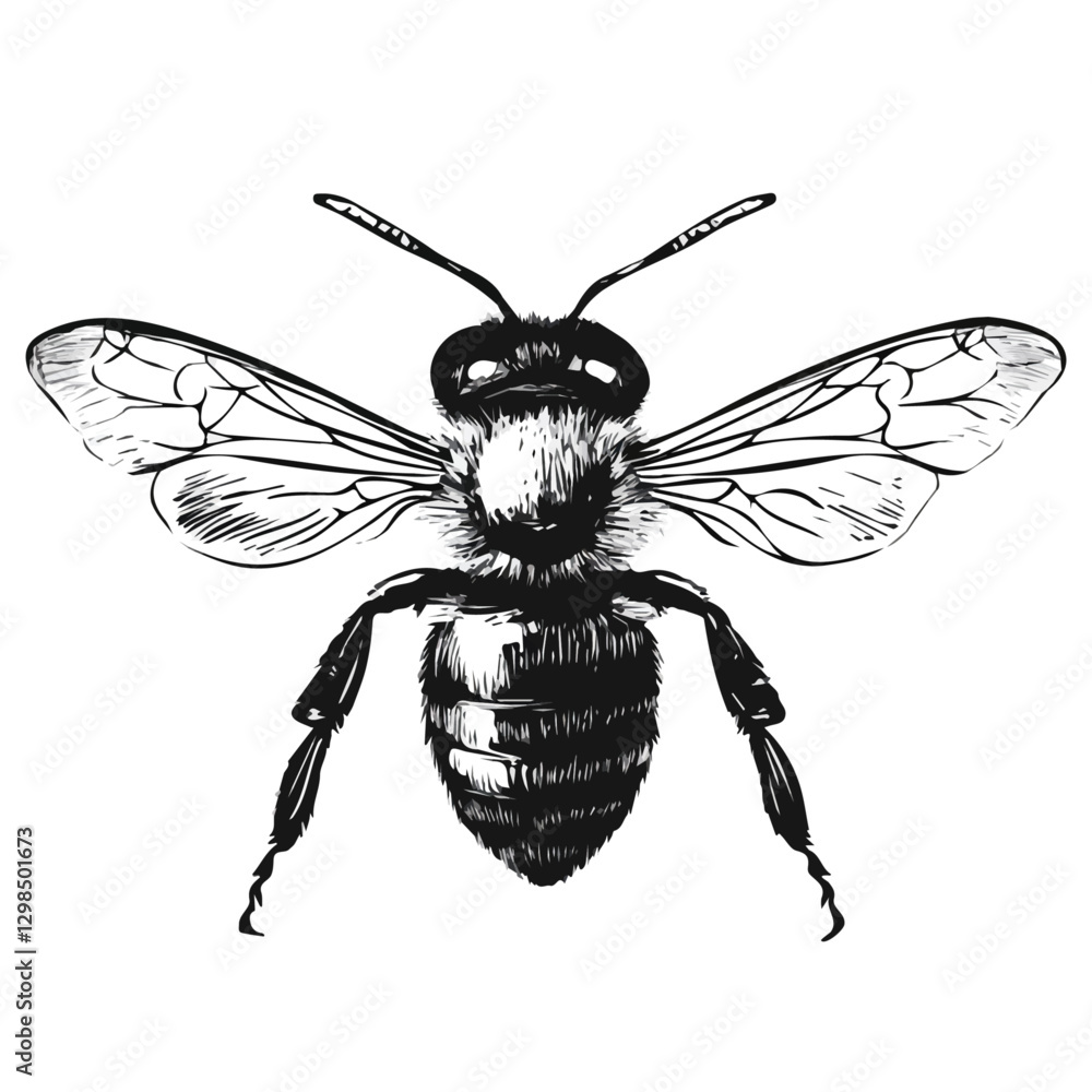 Black and white minimalist bee symbol – perfect for tattoos, logos, and vector designs. Isolated on a white background.
Black and white minimalist bee symbol – perfect for tattoos, logos, and vector designs. Isolated on a white background.